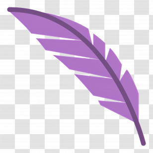 Feather - Purple Feather Quill Transparent PNG