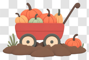 Pumpkin Wagon - Pumpkin Wagon Transparent PNG