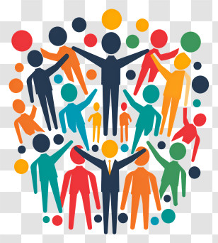 Employee Appreciation Day - Colorful Group Illustration Representing Community And Teamwork Transparent PNG