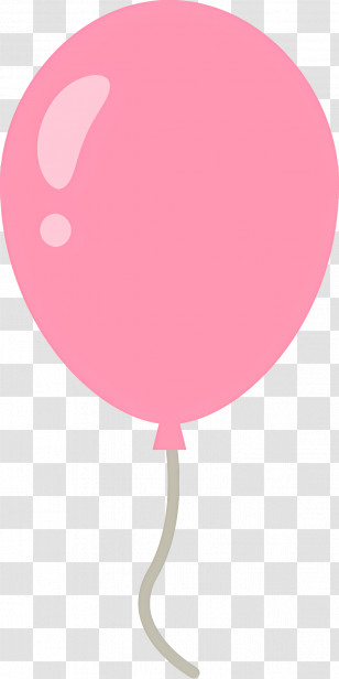 Balloon - Pink Balloon Illustration For Celebrations Transparent PNG