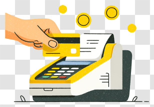 Wireless Payment - Credit Card Payment Illustration Transparent PNG