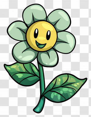 Cartoon Flower - Happy Flower Cartoon Transparent PNG