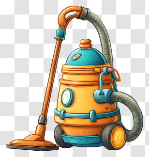 Vacuum Cleaner - Colorful Vacuum Cleaner Illustration Transparent PNG