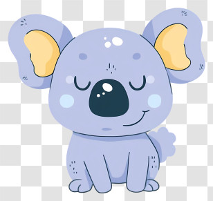 Koala Emoji - Cute Cartoon Koala Transparent PNG