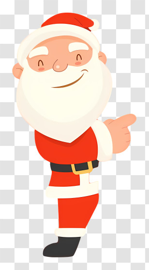 Santa Claus Cartoon - Santa Claus Cartoon For Christmas Celebration Transparent PNG