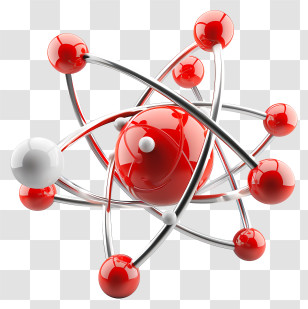 Atoms - 3D Atom Model Illustration Transparent PNG