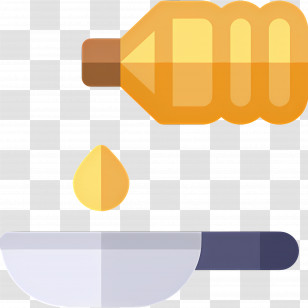 Cooking Oil - Cooking Oil Pouring Into Pan Transparent PNG