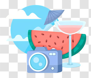 Watermelon - Summer Vacation Essentials With Watermelon Transparent PNG