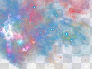 Universe Sky Galaxy Space Planet - Watercolor Painting - Starry Background Transparent PNG