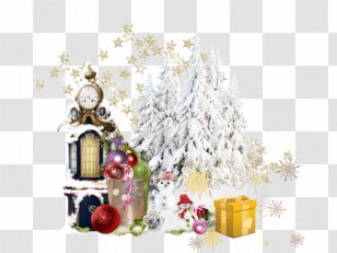Christmas Tree Ded Moroz Holiday New Year - Gift Transparent PNG