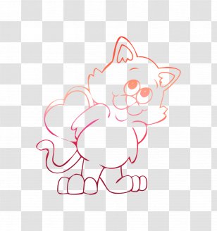 Cats Coloring Book Valentine's Day Drawing - Painting - Color Transparent PNG