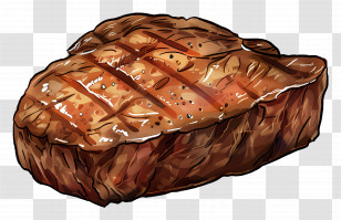 Cooked Steak - Grilled Steak Illustration Transparent PNG