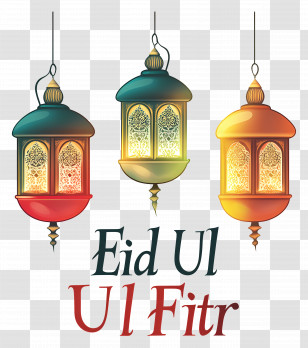 Eid Ul Fitr - Eid Lanterns Festival Illustration Transparent PNG