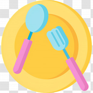 Fork Spoon - Plate With Spoon And Fork Transparent PNG