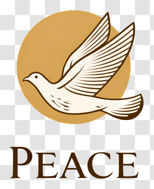 Peace Logo - Peace Dove Symbol With Circle Transparent PNG