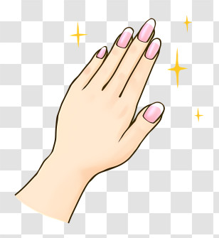 Icon - Hand With Beautiful Manicured Nails Transparent PNG