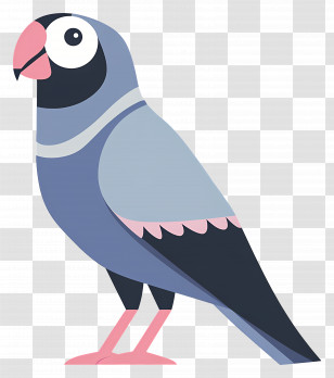 Parrot - Cute Cartoon Blue Bird Illustration Transparent PNG