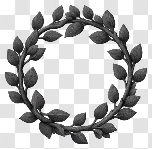 Laurel Branches Stone - Laurel Wreath With Leaves Transparent PNG