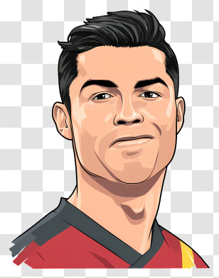 Cristiano Ronaldo - Cartoon Character Illustration Transparent PNG