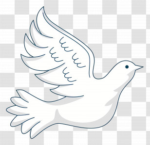 Dove - White Dove In Flight As A Peace Symbol Transparent PNG