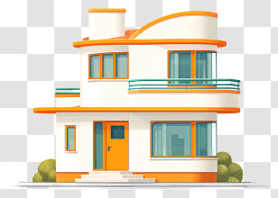 House - Modern House With Unique Architecture Transparent PNG