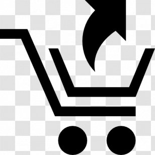 Shopping Cart Bag Centre - Text Transparent PNG