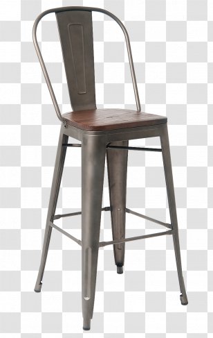 No. 14 Chair Tolix Bar Stool Table - Wooden Stools Transparent PNG