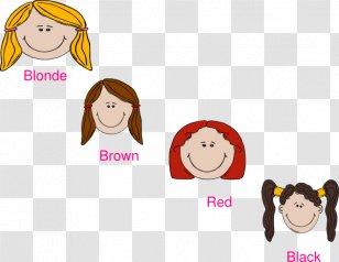 Human Hair Color Coloring Red Clip Art - Cartoon - Cliparts Transparent PNG