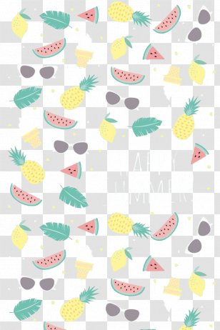 IPhone 5 Paper Computer Monitor Theme Wallpaper - Apple - Watermelon, Pineapple Leaves Transparent PNG