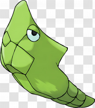 Metapod - Green Cocoon With A Calm Expression Transparent PNG