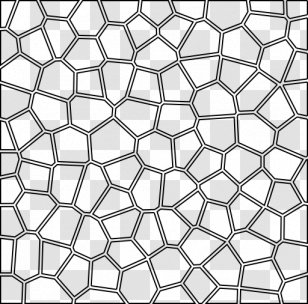 Voronoi Diagram Geometry Two-dimensional Space Point Pattern - Cliparts Transparent PNG