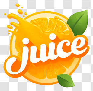 Juice Logo - Refreshing Orange Juice Splash Transparent PNG