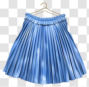 Skirt - Blue Skirt On Hanger Transparent PNG