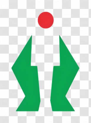 Fortis Logo - Abstract Green And Red Logo Transparent PNG