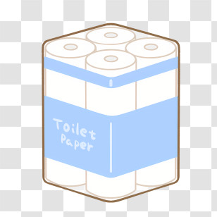 Cartoon - Cartoon Toilet Paper Pack Transparent PNG