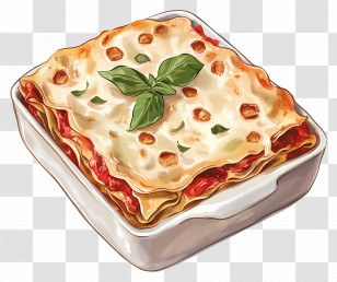 Lasagna - Delicious Baked Lasagna Transparent PNG
