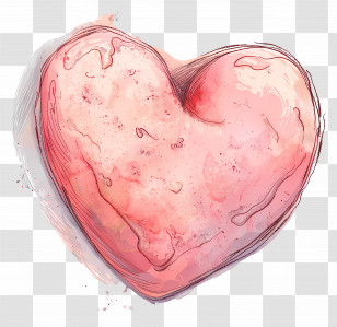 Pastel Heart - Pink Heart Symbol Transparent PNG