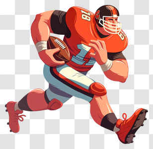 American Football Player - Football Player In Action Transparent PNG