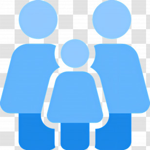 Family - Blue Family Icon Transparent PNG