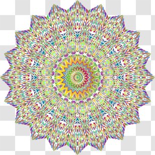 Coloring Book Mandala Adult Clip Art - Flowering Plant - Colorful Background Image Transparent PNG