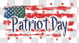 Patriot Day - Patriot Day Design With Grunge American Flag Effect Transparent PNG