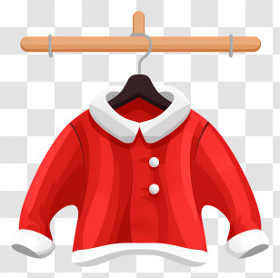 Red Jacket - Red Santa Coat For Christmas Festivity Transparent PNG