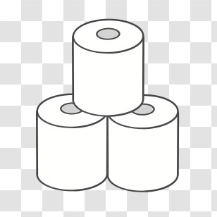 Cartoon - Stacked Toilet Paper Rolls Illustration Transparent PNG