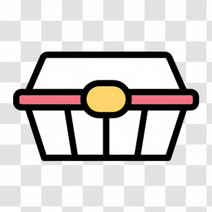 Food Box - Colorful Food Container Illustration Transparent PNG