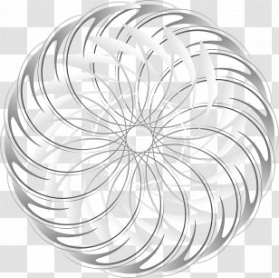 Black And White Circle Abstract Art - Sphere - Monochrome Transparent PNG