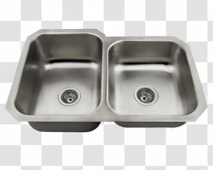 Kitchen Sink Stainless Steel Tap - Plumbing Fixture Transparent PNG