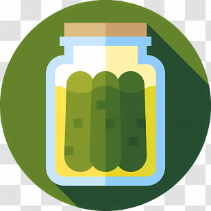 Pickle Jar - Jar Of Green Pickles Transparent PNG