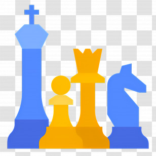 Chess - Colorful Chess Pieces For Strategy Game Transparent PNG