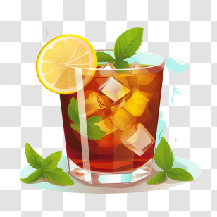 Ice Tea - Refreshing Iced Tea With Lemon Transparent PNG