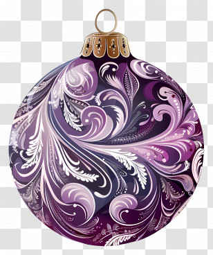 Purple Decorative Ornament - Purple Decorative Ornament Transparent PNG
